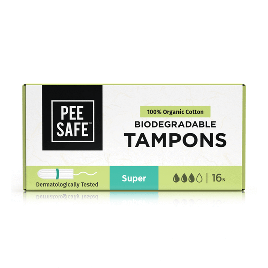 Pee Safe Biodegradable Tampons - (Pack of 16)