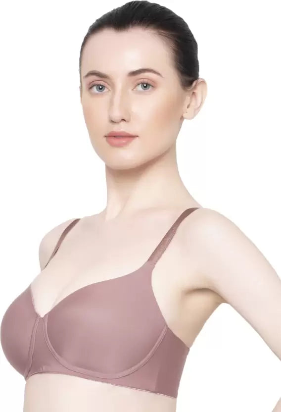 Triumph Melange Wirefree Padded T-shirt Bra- Rose Brown