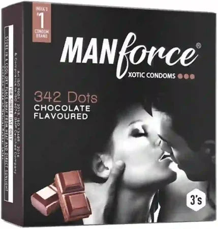 Manforce Chocolate Condom - 3 in One Pack