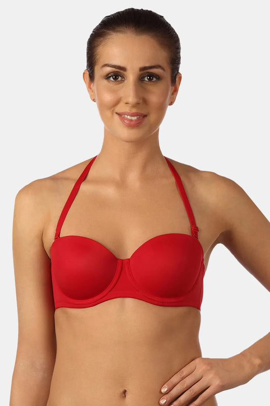 Triumph Red-Coloured Wired Detachable Padded Multi-Optional T-shirt Bra