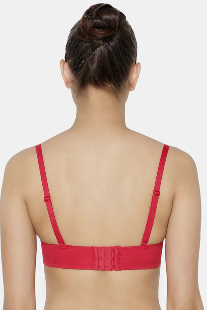 Triumph Cherry Red-Coloured Wired Detachable Padded Multi-Optional T-shirt Bra