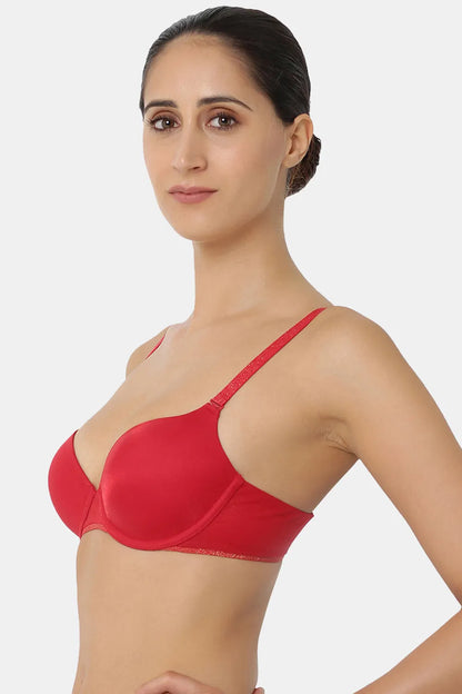 Triumph Shimmery Red Padded Wired T-Shirt Bra