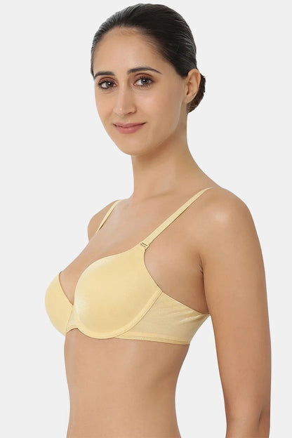 Sunshine Glow: Triumph Yellow Padded Wired T-Shirt Bra