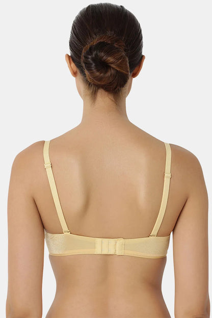 Sunshine Glow: Triumph Yellow Padded Wired T-Shirt Bra