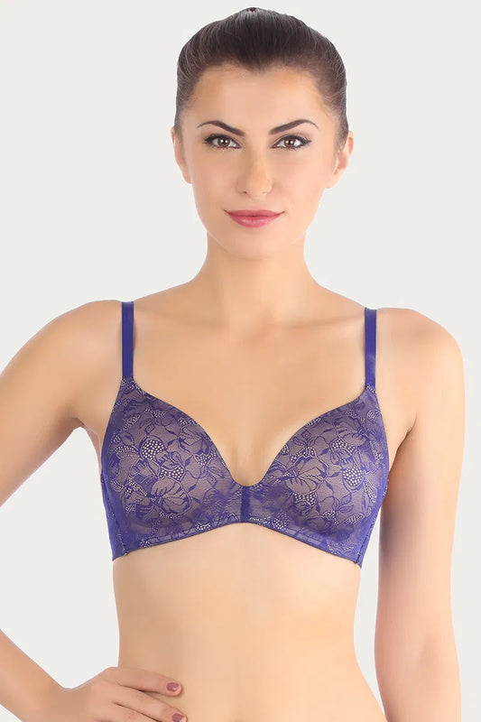 Triumph Padded Magic Wired Medium Coverage T-Shirt Bra - Blue