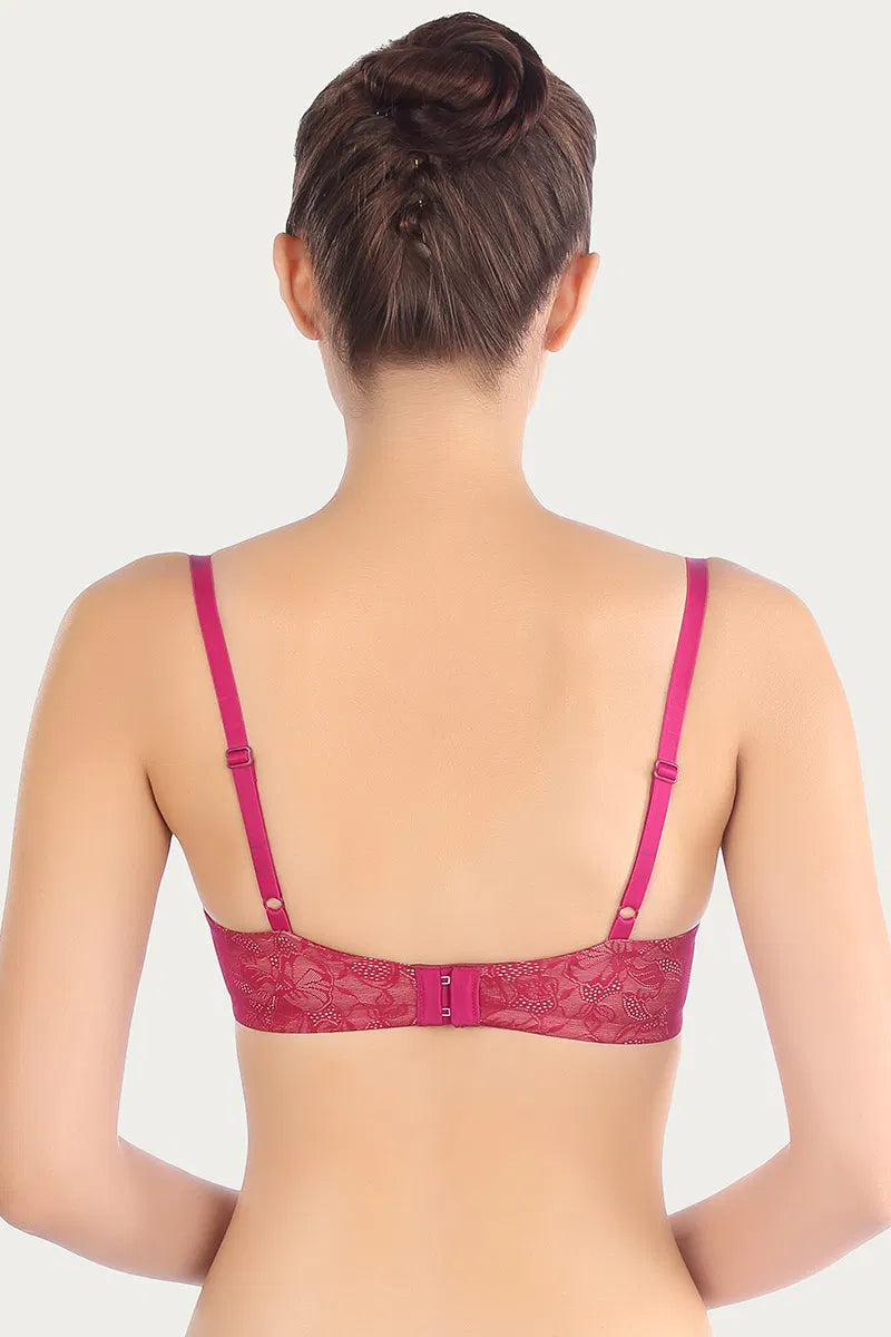 Triumph Padded Non Wired Medium Coverage T-Shirt Bra - Dark Pink