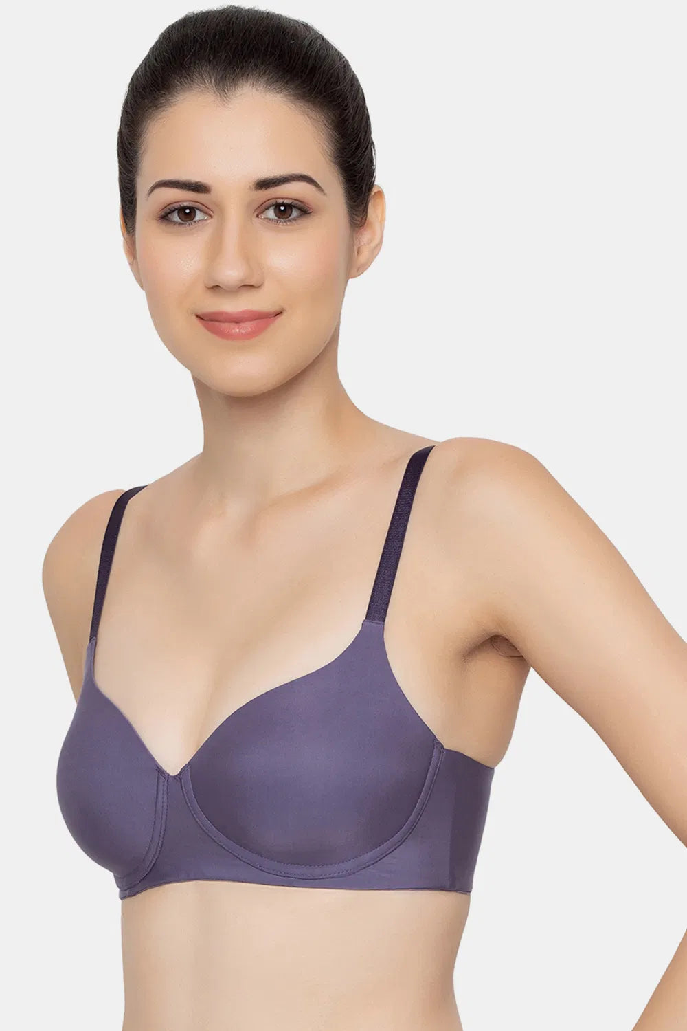 Triumph Melange Padded Wirefree T-Shirt Bra-Water Blue