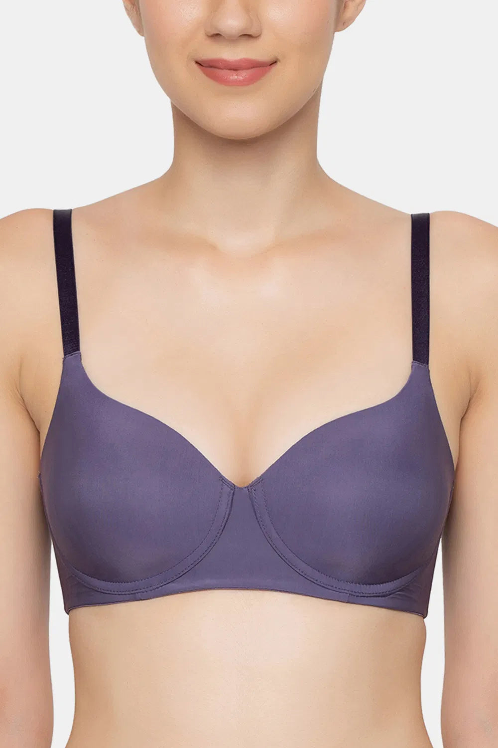 Triumph Melange Padded Wirefree T-Shirt Bra-Water Blue