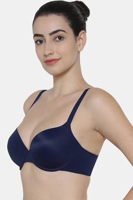 Triumph Padded Wired Medium Coverage T-Shirt Bra - Navy Blue