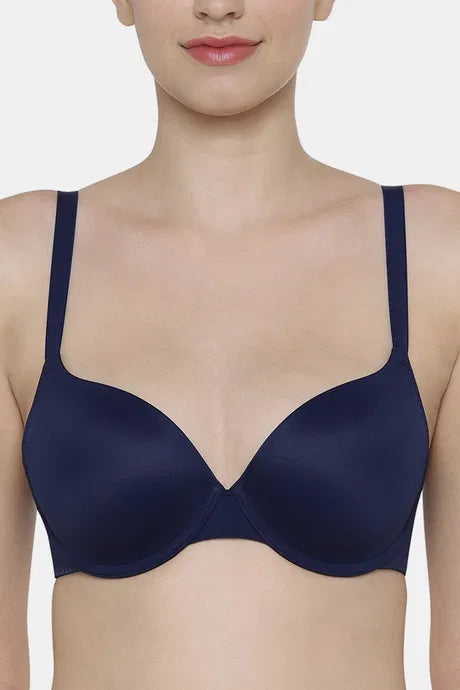 Triumph Padded Wired Medium Coverage T-Shirt Bra - Navy Blue