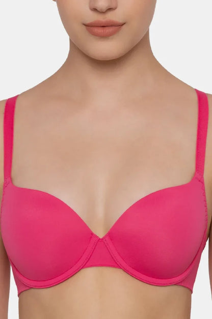 Triumph Padded Wired Medium Coverage T-Shirt Bra - Pink