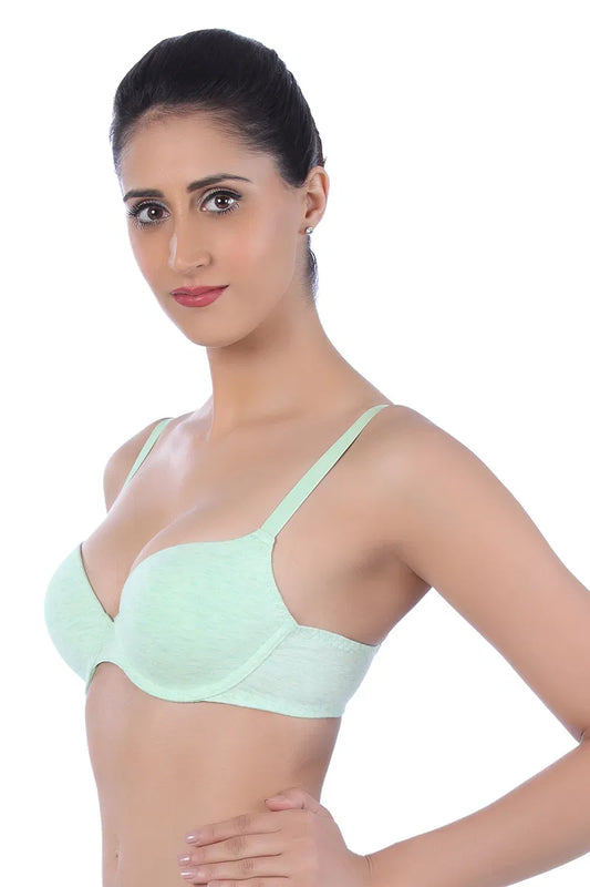 Triumph Smooth Padded Underwired Bra-Green